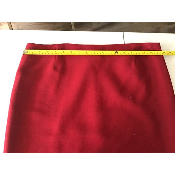ALEX MARIE- WOMENS RED LINE ZIP-UP CLOSURE KNEE LENGHT SKIRT SIZE 16 - Picture 4 of 7
